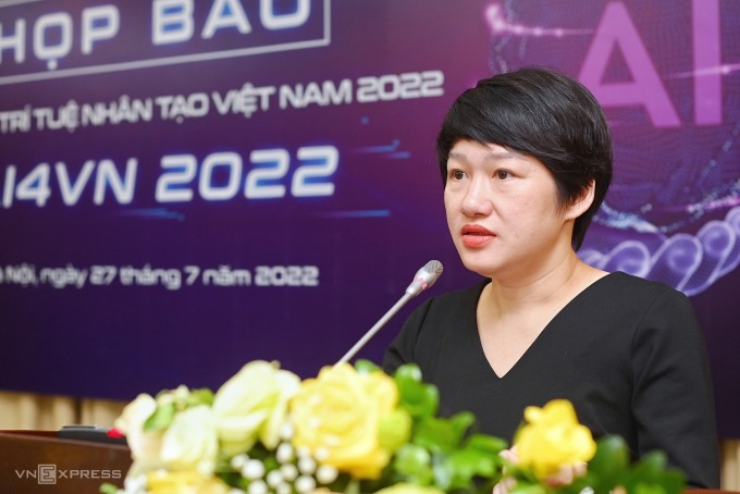 Bà Bùi Thanh Vân phát biểu tại sự kiện. Ảnh: Giang Huy