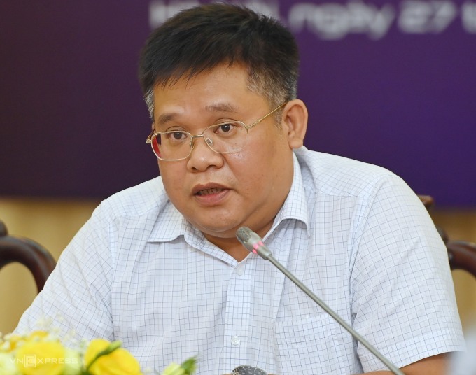 Ông Lý Hoàng Tùng chia sẻ thông tin tại sự kiện. Ảnh: Giang Huy